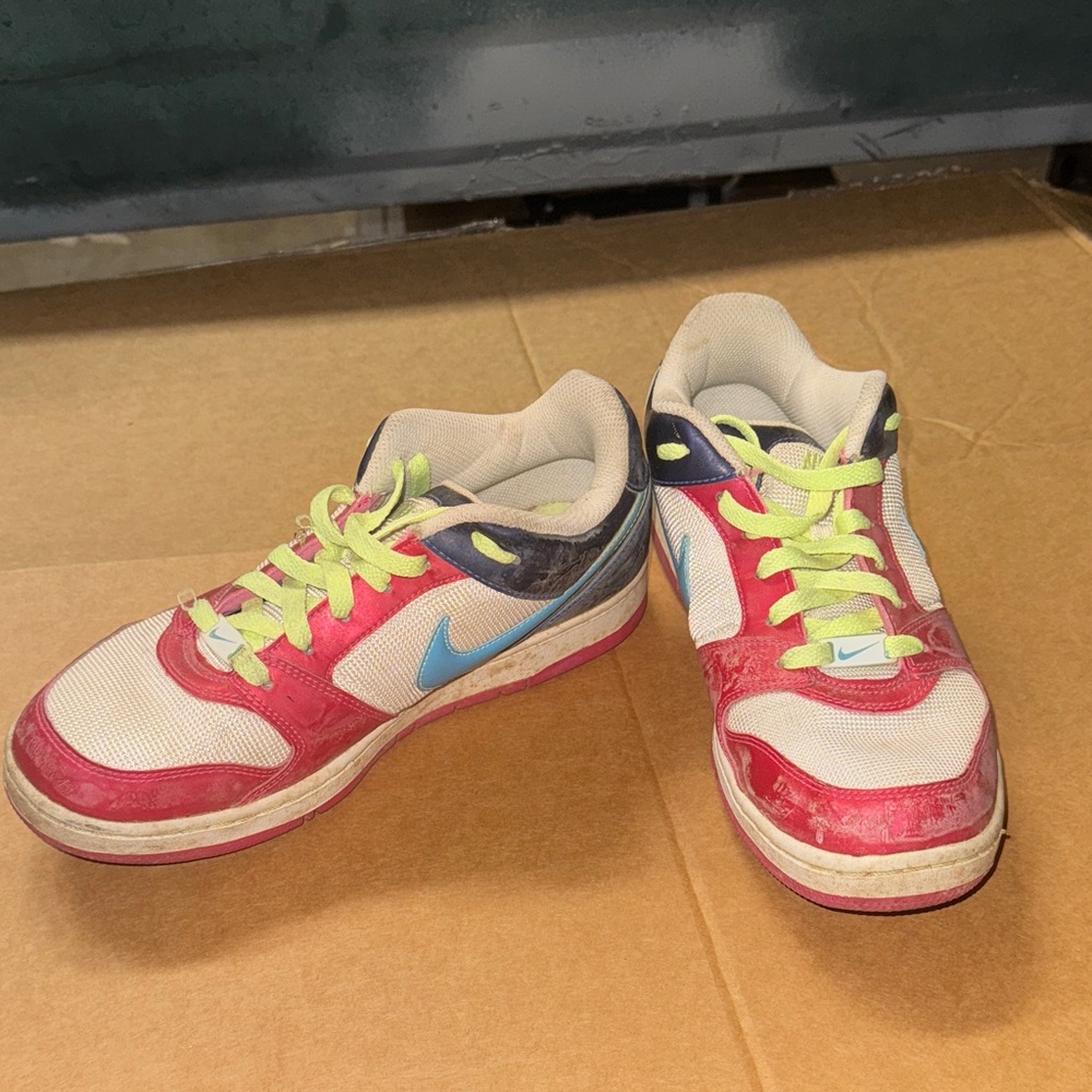 Nike Red and Blue Athletic Shoes